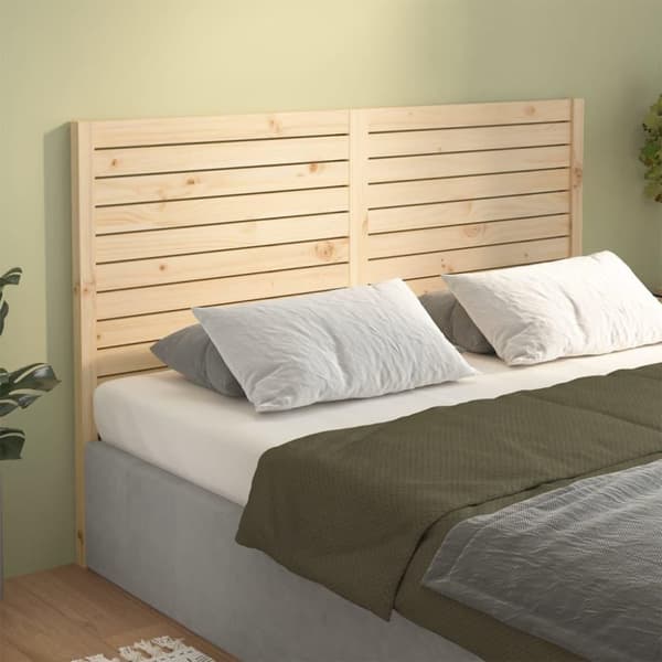 vidaXL Sengegavl 126x4x100 cm heltre furu