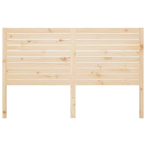 vidaXL Sengegavl 126x4x100 cm heltre furu