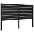 Miniatyrbilde 1 av 6: vidaXL Sengegavl svart 146x4x100 cm heltre furu