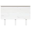 Miniatyrbilde 3 av 7: vidaXL Sengegavl hvit 124x6x82,5 cm heltre furu