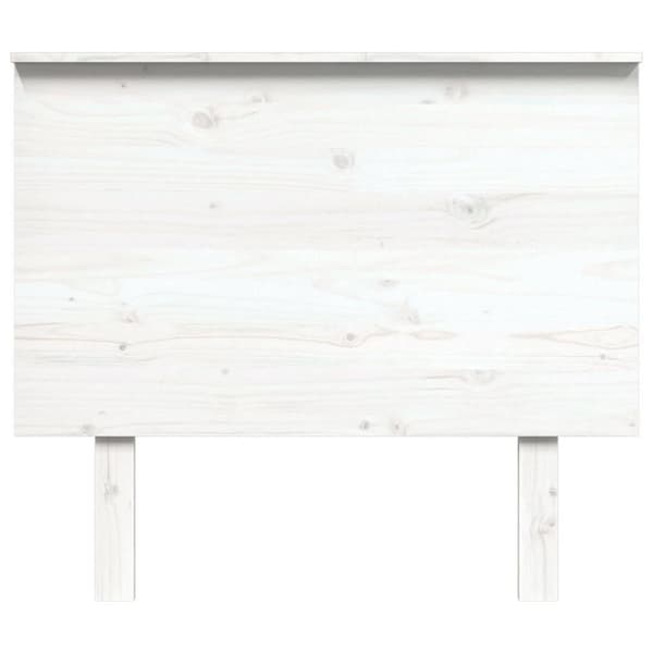 vidaXL Sengegavl hvit 94x6x82,5 cm heltre furu
