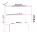Miniatyrbilde 5 av 6: vidaXL Sengegavl hvit 94x6x82,5 cm heltre furu