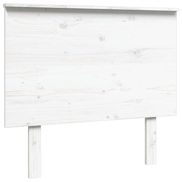 vidaXL Sengegavl hvit 94x6x82,5 cm heltre furu