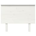 Miniatyrbilde 2 av 6: vidaXL Sengegavl hvit 104x6x82,5 cm heltre furu
