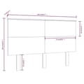 Miniatyrbilde 5 av 6: vidaXL Sengegavl hvit 144x6x82,5 cm heltre furu