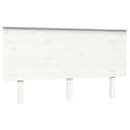 Miniatyrbilde 1 av 6: vidaXL Sengegavl hvit 144x6x82,5 cm heltre furu