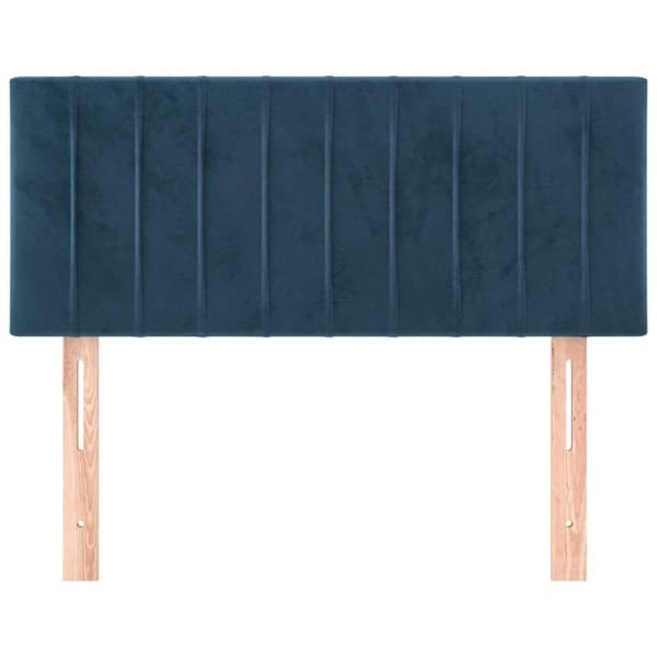 vidaXL sengegavl 90x5x78/88 cm fløjl mørkeblå