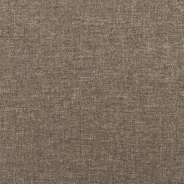 vidaXL sengegavl med kanter 163x23x78/88 cm stof gråbrun