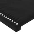Miniatyrbillede 5 af 6: vidaXL sengegavl med LED-lys 80x5x78/88 cm velour sort
