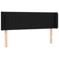 Miniatyrbillede 3 af 6: vidaXL sengegavl med LED-lys 147x16x78/88 cm stof sort