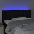 Miniatyrbillede 4 af 6: vidaXL sengegavl med LED-lys 83x16x78/88 cm stof sort