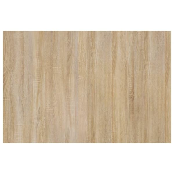 vidaXL Sengegavl sonoma eik 120x1,5x80 cm konstruert tre