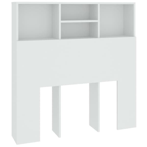 vidaXL Sänggavel med förvaring vit 100x19x103,5 cm