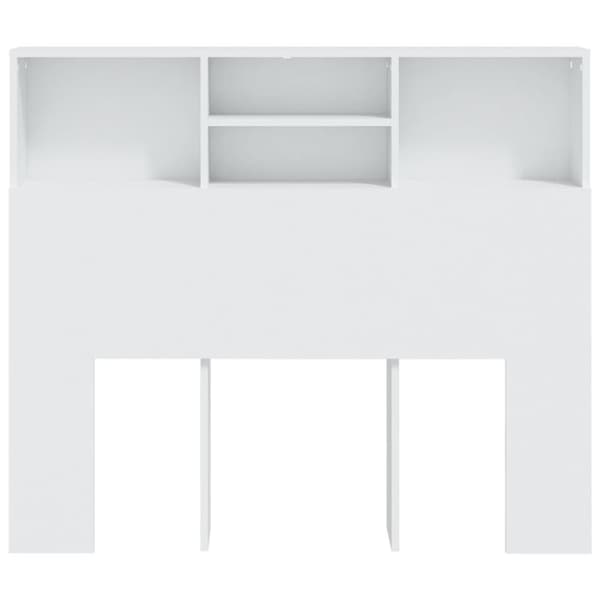 vidaXL Sänggavel med förvaring vit 120x19x103,5 cm