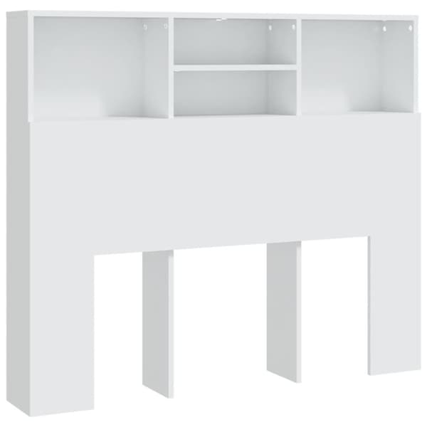 vidaXL Sänggavel med förvaring vit 120x19x103,5 cm