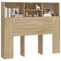 Miniatyrbilde 4 av 9: vidaXL Sengegavlskap sonoma eik 120x19x103,5 cm