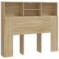 Miniatyrbilde 1 av 9: vidaXL Sengegavlskap sonoma eik 120x19x103,5 cm
