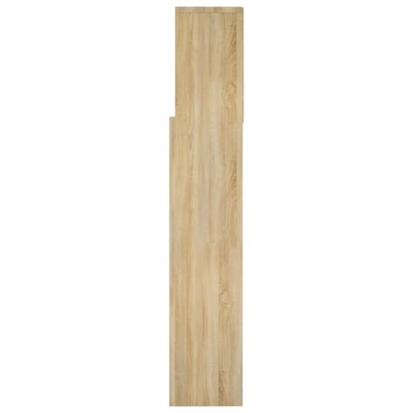 vidaXL Sänggavel med förvaring sonoma-ek 160x19x103,5 cm