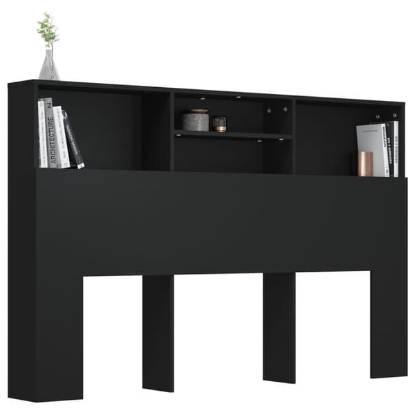 vidaXL Sengegavlskap svart 160x19x103,5 cm
