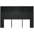 Miniatyrbilde 5 av 9: vidaXL Sengegavlskap svart 160x19x103,5 cm