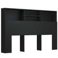 Miniatyrbilde 1 av 9: vidaXL Sengegavlskap svart 160x19x103,5 cm