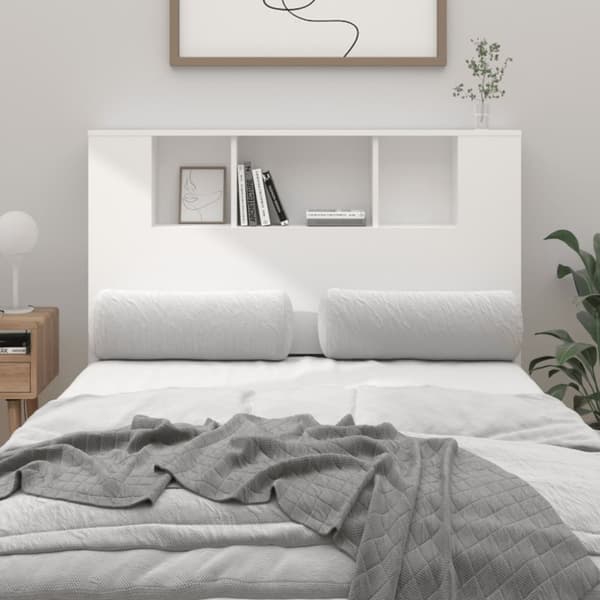 vidaXL Sengegavlskap hvit 120x18,5x102,5 cm