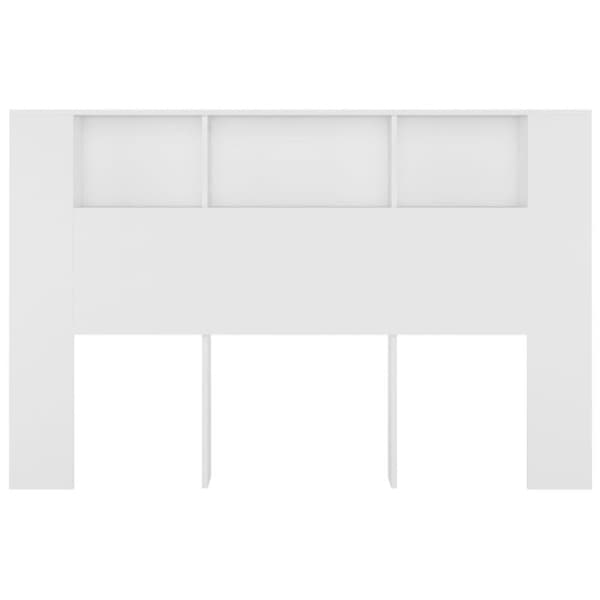 vidaXL Sänggavel med förvaring vit 160x18,5x104,5 cm