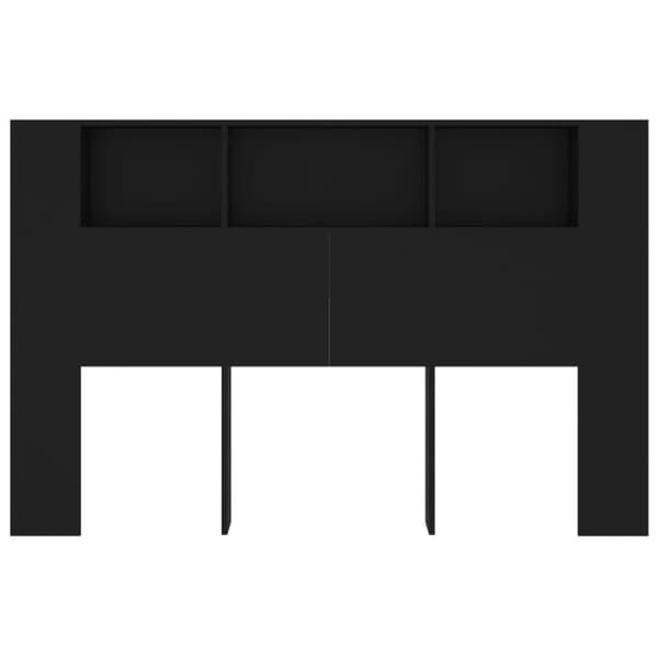 vidaXL Sengegavlskap svart 160x18,5x104,5 cm