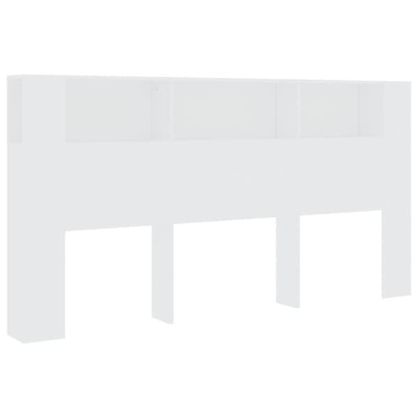 vidaXL Sengegavlskap hvit 200x18,5x104,5 cm