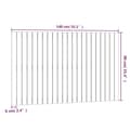Miniatyrbilde 8 av 8: vidaXL Veggmontert hodegavl 140x3x90 cm heltre furu