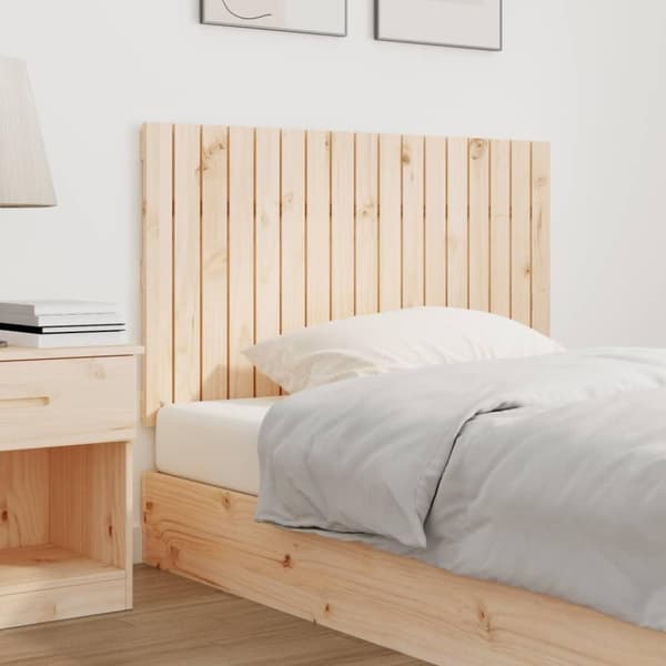 vidaXL Veggmontert hodegavl 108x3x60 cm heltre furu