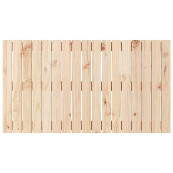 vidaXL Veggmontert hodegavl 108x3x60 cm heltre furu