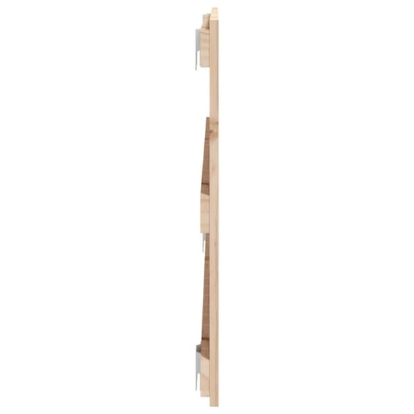 vidaXL Veggmontert hodegavl 108x3x60 cm heltre furu