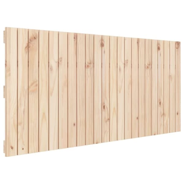 vidaXL Veggmontert hodegavl 140x3x60 cm heltre furu