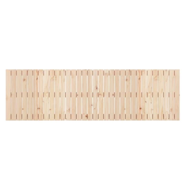 vidaXL Väggmonterad huvudgavel 204x3x60 cm massiv furu