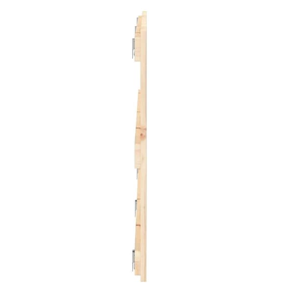 vidaXL Väggmonterad huvudgavel 204x3x60 cm massiv furu