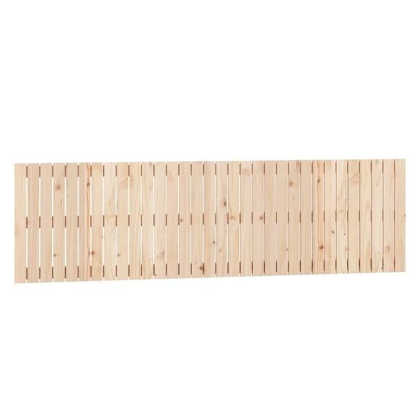 vidaXL Väggmonterad huvudgavel 204x3x60 cm massiv furu