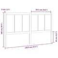 Miniatyrbilde 6 av 6: vidaXL Sengegavl 140,5x4x100 cm heltre furu