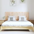 Miniatyrbilde 3 av 8: vidaXL Veggmontert hodegavl 166x3x60 cm heltre furu
