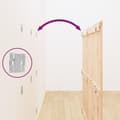 Miniatyrbilde 6 av 10: vidaXL Veggmontert hodegavl 159,5x3x110 cm heltre furu