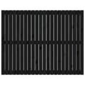 Miniatyrbilde 4 av 10: vidaXL Veggmontert sengegavl svart 140x3x110 cm heltre furu