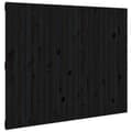 Miniatyrbilde 1 av 10: vidaXL Veggmontert sengegavl svart 140x3x110 cm heltre furu
