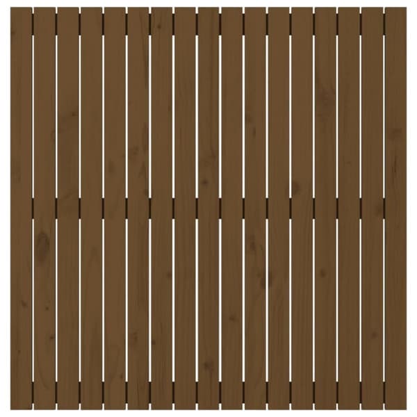 vidaXL Veggmontert hodegavl honningbrun 108x3x110 cm heltre furu