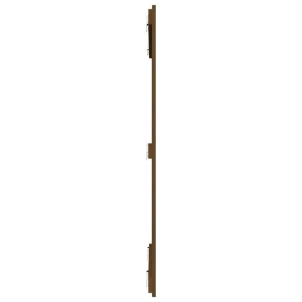 vidaXL Veggmontert hodegavl honningbrun 108x3x110 cm heltre furu