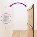 Miniatyrbilde 6 av 10: vidaXL Veggmontert hodegavl honningbrun 108x3x110 cm heltre furu