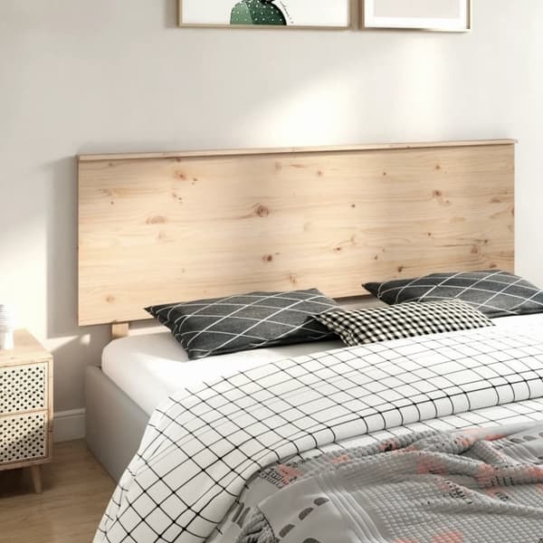 vidaXL Sängynpääty 184x6x82,5 cm täysi mänty