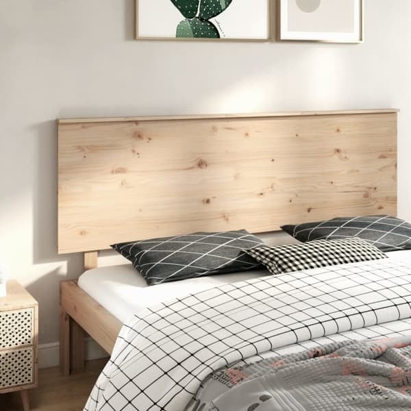 vidaXL Sängynpääty 184x6x82,5 cm täysi mänty