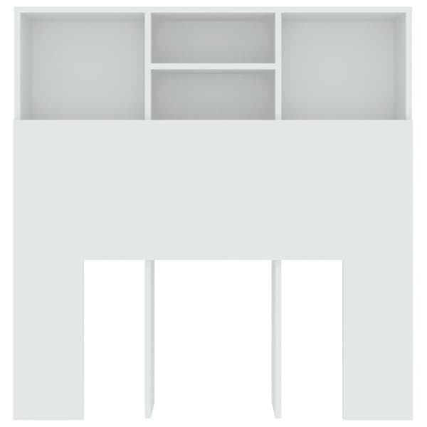vidaXL sengegavl med opbevaring 100x19x103,5 cm hvid