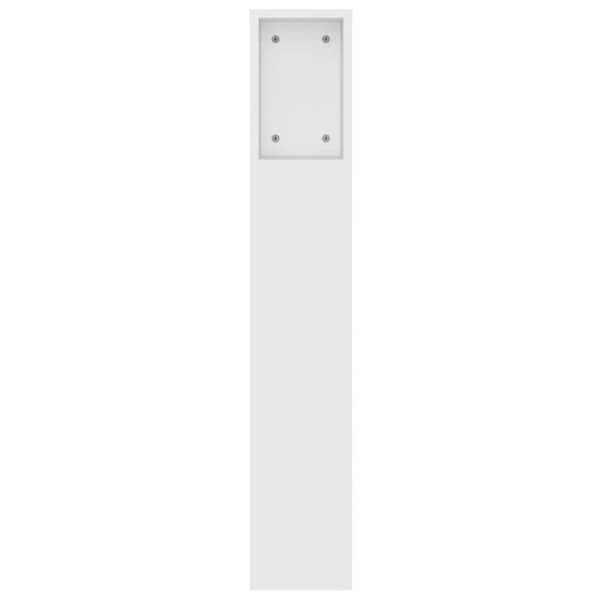 vidaXL sengegavl med opbevaring 140x18,5x104,5 cm hvid