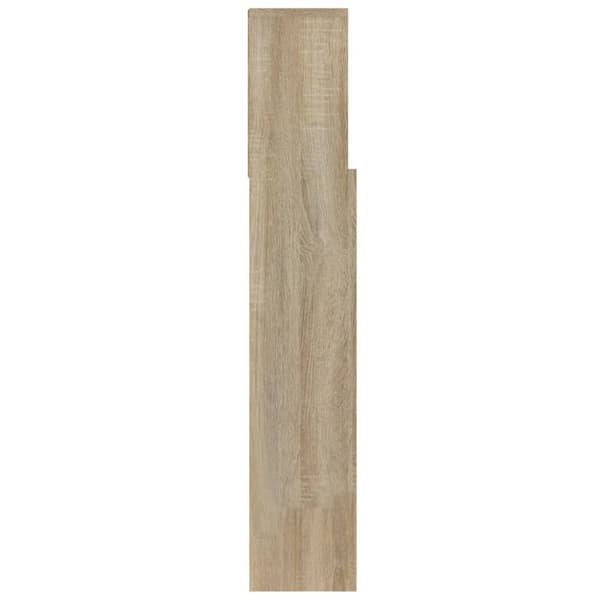 vidaXL sengegavl med opbevaring 100x19x103,5 cm sonoma-eg